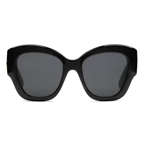 gucci eyeglasses black|Gucci round cat eye sunglasses.